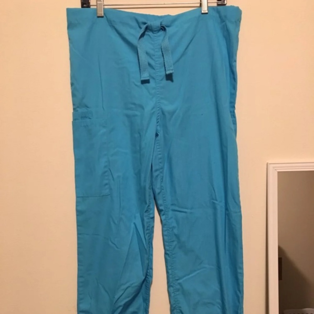 Cherokee turquoise scrub pants